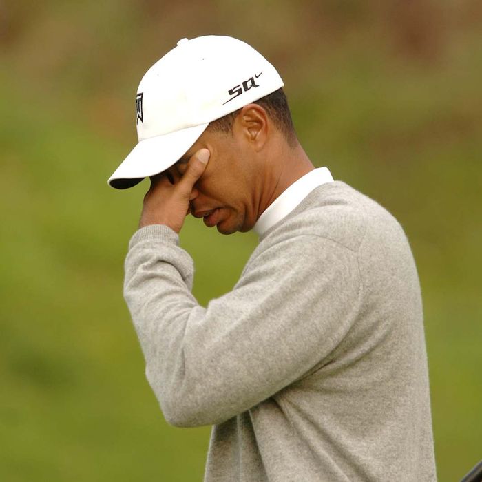 An image of Tiger Woods is shown