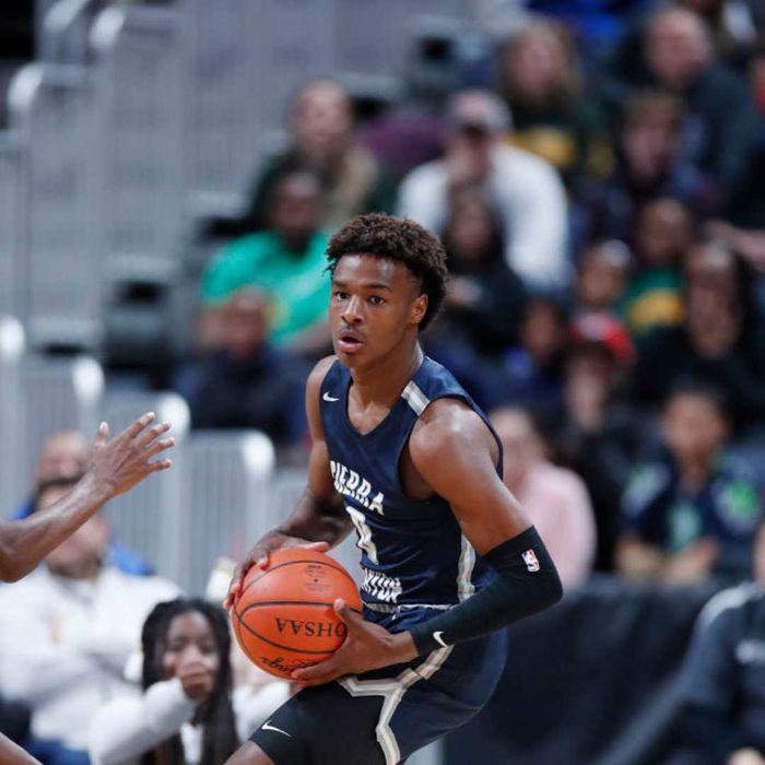 LeBron 'Bronny' James Jr. is pictured