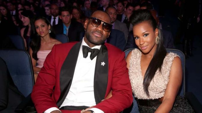 LeBron James and wife Savannah are pictured