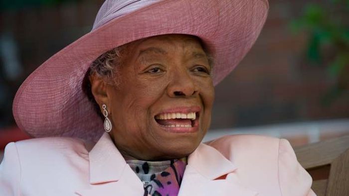 Maya Angelou marking her 82nd birthday celebration