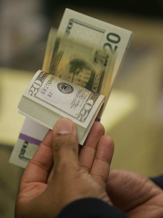 A stack of $20 bills