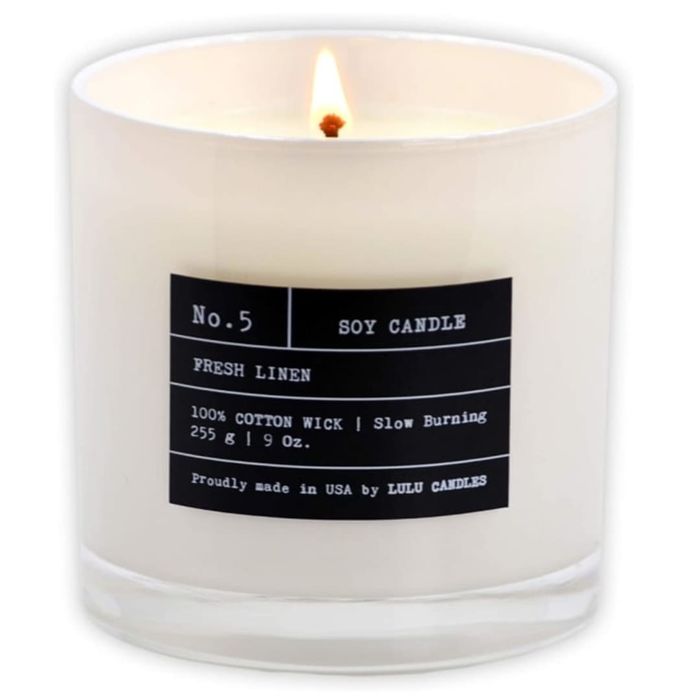 Best soy candles: Lulu Candles Fresh Linen Scented Candle