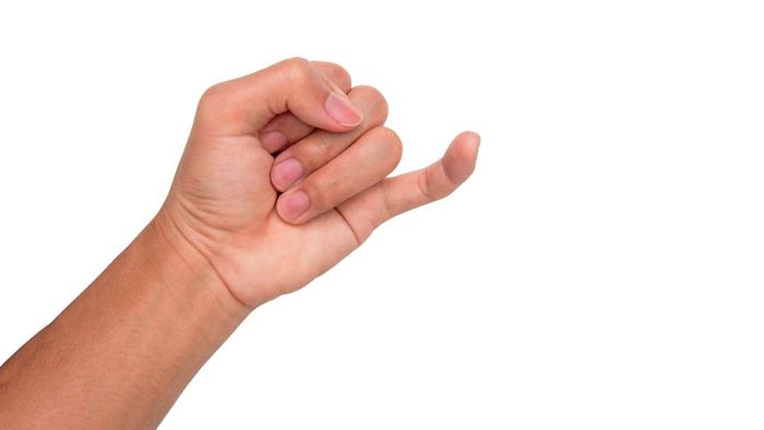The smallest finger, often called the pinky.