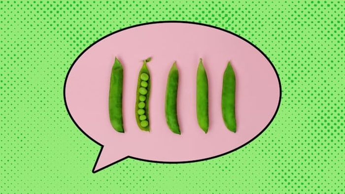 The term we now know as 'pea' had a different form initially.
