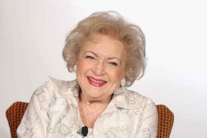 A photograph of Betty White taken in 2012.
