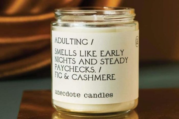 Best Soy Candles: Anecdote Candles Adulting Candle featured here.