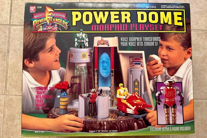 Bandai’s Mighty Morphin Power Rangers Power Dome from 1994 is shown here.