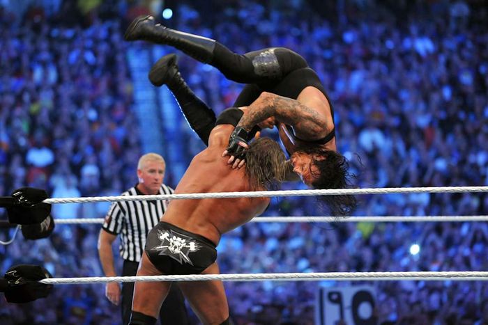 Triple H and Undertaker at WrestleMania XXVII.