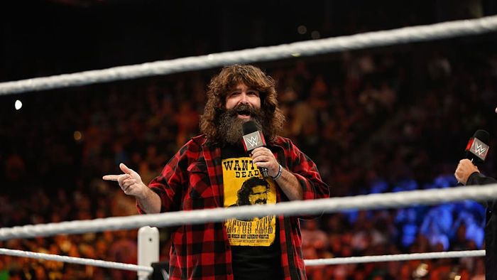 Mick Foley at WWE SummerSlam 2015.