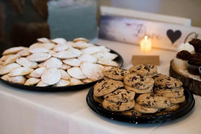 A table filled with cookies.