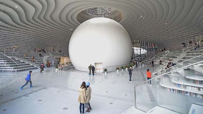 Tianjin Binhai Library, China.