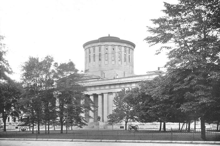 The Ohio Statehouse, around 1897.