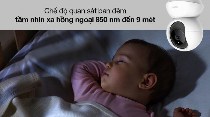 Camera IP 360 độ 3MP TP-Link Tapo C210 - Tầm nhìn xa hồng ngoại 850 nm