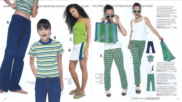 A page from a classic dELiA*s catalog.