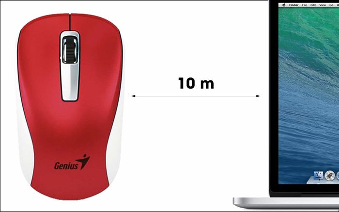 Chuột không dây Genius NX 7010 - Phụ kiện dễ dàng kết nối với laptop
