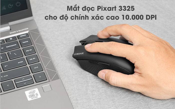 Chuột Bluetooth Gaming Corsair Harpoon RGB Đen - Độ phân giải
