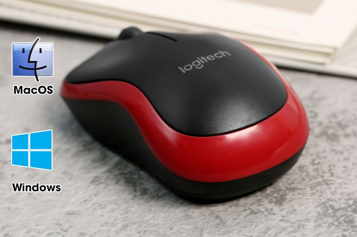 Chuột không dây Logitech M185 - Sử dụng được với các thiết bị chạy hệ điều hành Windows, Mac OS