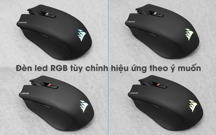 Chuột Bluetooth Gaming Corsair Harpoon RGB Đen - RGB