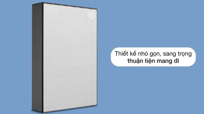 Thiết kế chắc chắn nhỏ gọn thuận tiện mang theo - Ổ cứng di động 1 TB Seagate One Touch STKY1000401 Bạc