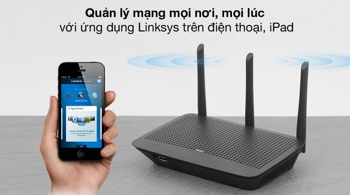 Quản lý trên điện thoại - Linksys Max Stream EA7500SAH