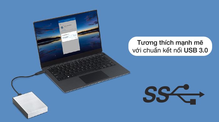 Chuẩn kết nối USB 3.0 - Ổ cứng di động 1 TB Seagate One Touch STKY1000401 Bạc