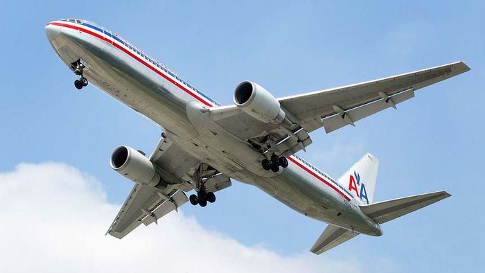 American Airlines aircraft soaring through the sky