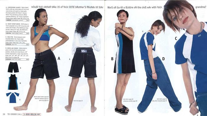 A page from a classic dELiA*s catalog.