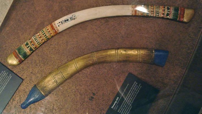 A pair of boomerangs.