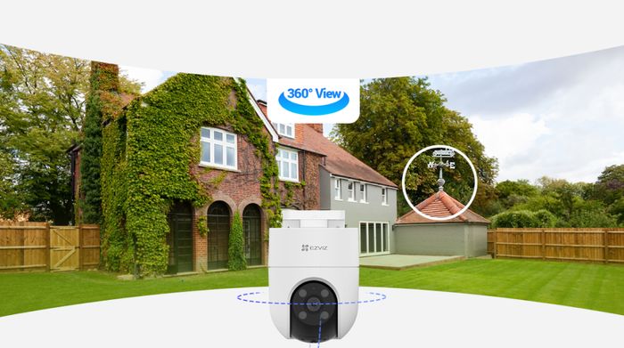 Camera IP Ngoài Trời 360 độ 4MP EZVIZ H8C - Hỗ trợ quan sát toàn cảnh
