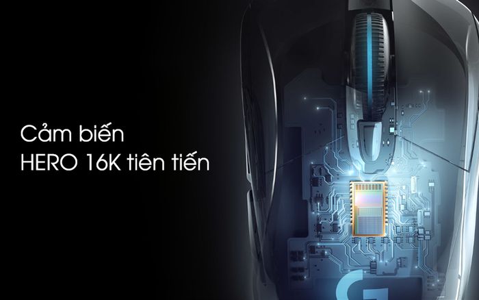 Cảm biến HERO 16K tiên tiến - Chuột Gaming Logitech G403 Hero Đen