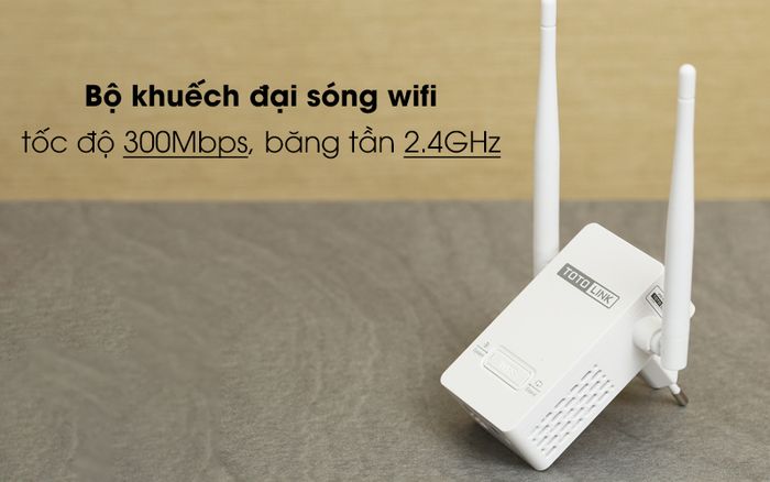 Bộ Mở Rộng Sóng Wifi AC220V Totolink EX200 trắng có tốc độ truyền cao