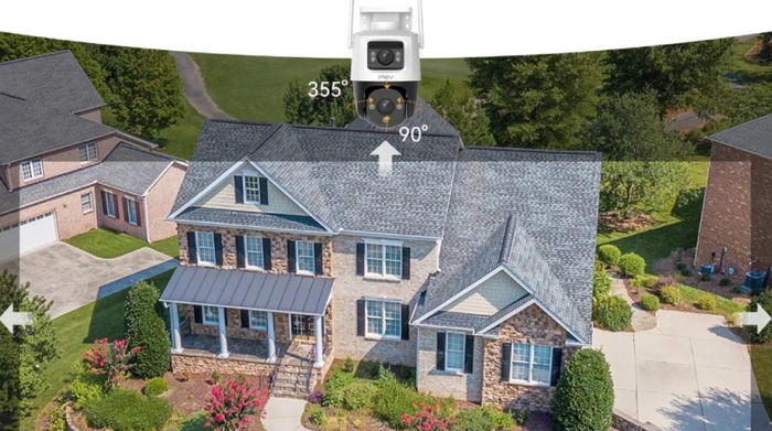 Camera IP Ngoài trời 360 Độ 5MP IMOU Cruiser Dual S7XP-10M0WED - Góc nhìn rộng toàn cảnh