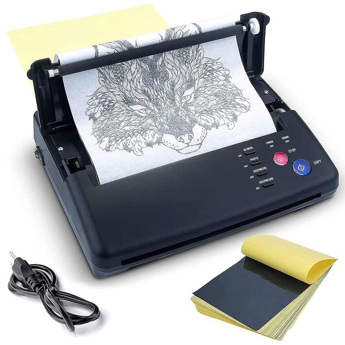 Machine for creating tattoo stencils