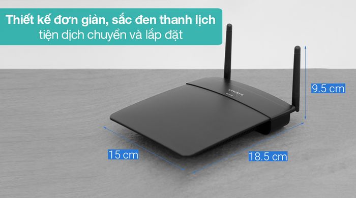 Router Wifi Chuẩn N Linksys E1700 - Thiết kế đơn giản, chắc chắn