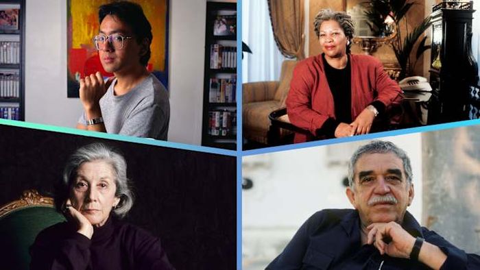 From left to right: Kazuo Ishiguro, Toni Morrison, Gabriel García Márquez, and Nadine Gordimer.