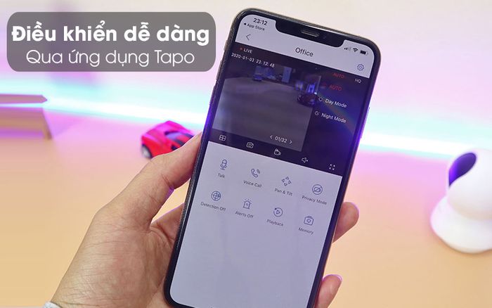 Ừng dụng Tapo - Camera IP 360 độ 1080P TP-Link Tapo TC70 Trắng