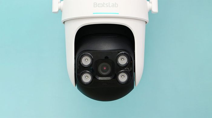 Camera IP Ngoài Trời 360 Độ 4MP BOTSLAB W312 - Ống kính camera chất lượng, quay hình rõ nét