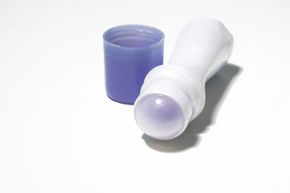 A roll-on deodorant stick.