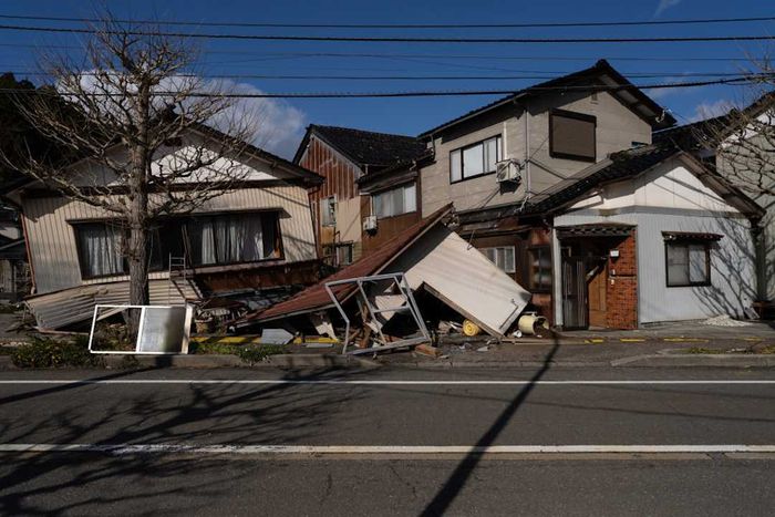 The aftermath of a devastating earthquake that struck Suzu, Japan, in January 2024.