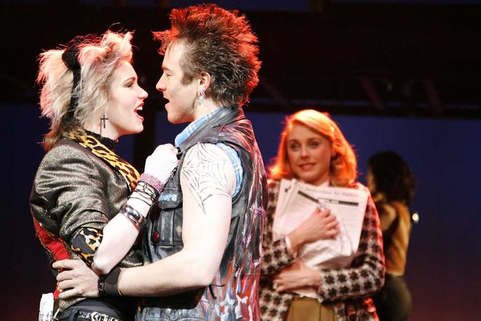 Emma Williams and Kelly Price performing in 'Desperately Seeking Susan' on stage in London.