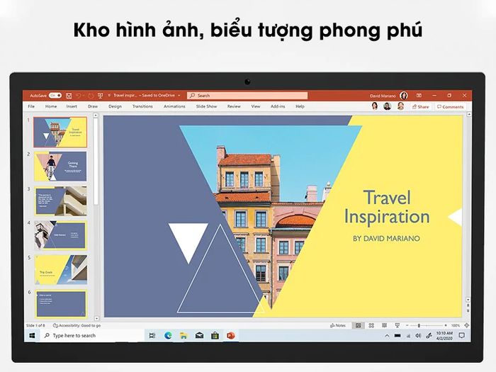 Kho hình ảnh, biểu tượng phong phú - Microsoft 365 Personal 32/64bit 1 năm 1 user Win/Mac