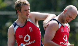 England's cricketers have mastered the art of shielding their skin from Sri Lanka's intense sunlight.