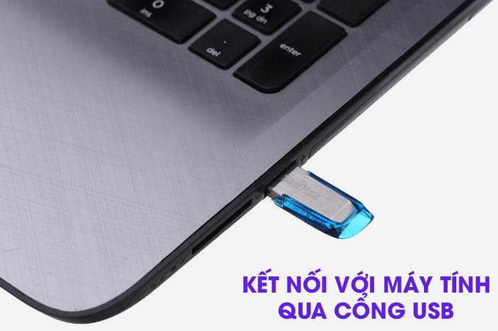 USB 3.0 32GB Sandisk CZ73 - Kết nối qua cổng USB
