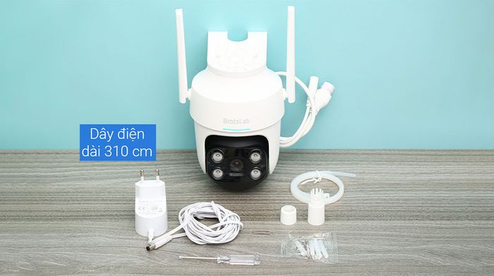 Camera IP Ngoài Trời 360 Độ 4MP BOTSLAB W312 - Bộ phụ kiện tích hợp được trang bị sẵn
