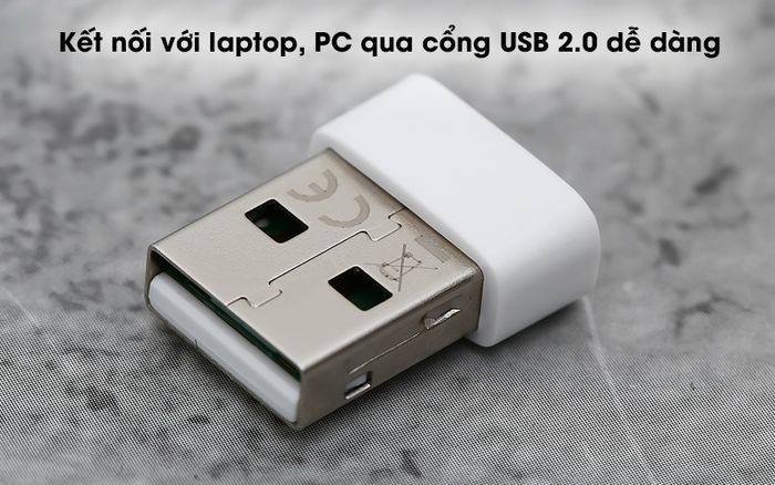 USB Wifi 150 Mbps Mercusys MW150US Trắng - Kết nối thiết bị mạng Mercusys với laptop, PC qua cổng giao tiếp USB 2.0 dễ dàng