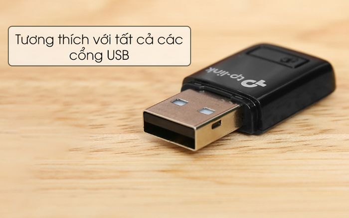 Tương thích với nhiều thiết bị - USB Wifi 300Mbps TP-Link TL-WN823N Đen