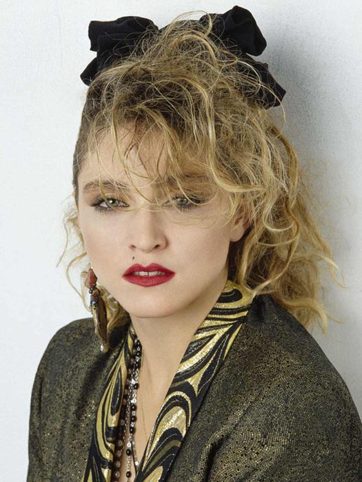 Madonna during the filming of 'Desperately Seeking Susan' in 1985.