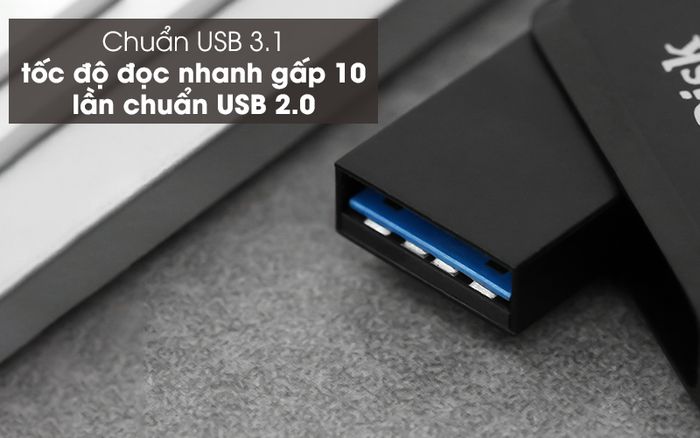 Đọc dữ liệu rất nhanh - USB OTG 3.1 32 GB Sandisk SDDDC3 Đen