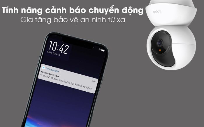Cảnh báo chuyển động - Camera IP 360 độ 1080P TP-Link Tapo TC70 Trắng