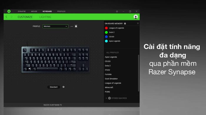 Razer Synapse - Gaming Razer Huntsman Tournament Edition